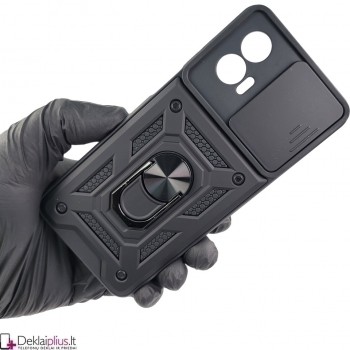 5in1 smūgiams atsparus dėklas su žiedu ir kameros apsauga (Motorola Moto G73)
